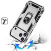 Military Grade Hybrid Case with Ring Grip for iPhone 18 Pro and iPhone 17 Pro - Silver