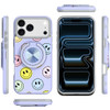 Circular Series Hybrid Case with Rotating Ring Stand for iPhone 18 Pro and iPhone 17 Pro - Smiley Faces