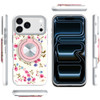 Circular Series Hybrid Case with Rotating Ring Stand for iPhone 18 Pro and iPhone 17 Pro - Flowers