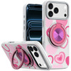 Circular Series Hybrid Case with Rotating Ring Stand for iPhone 18 Pro and iPhone 17 Pro - Hearts