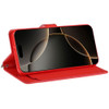 Extra Series Essential Leather Wallet Stand Case for iPhone 18 Pro and iPhone 17 Pro - Red