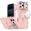 InFrame Series MagSafe Hybrid Case with Camera Ring Stand for iPhone 18 Pro and iPhone 17 Pro - Pink