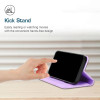 Leather Folio Wallet Case for iPhone 18 Pro Max and iPhone 17 Pro Max - Purple