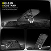 Dual Layer Magnetic Ring Case with Rotating Stand and Privacy Camera Cover for iPhone 18 Pro Max and iPhone 17 Pro Max - Black