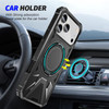 Military Grade TUFF MagSafe Case with Rotating Ring Stand for iPhone 18 Pro Max and iPhone 17 Pro Max - Black