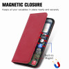 Leather Folio Wallet Case for iPhone 18 Pro and iPhone 17 Pro - Red
