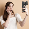 Dual Layer Magnetic Ring Case with Rotating Stand and Privacy Camera Cover for iPhone 18 Pro and iPhone 17 Pro - Black