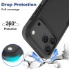 Military Grade TUFF Hybrid Armor Case for iPhone 18 Pro and iPhone 17 Pro - Black