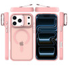 InFrame Series MagSafe Hybrid Case with Camera Ring Stand for iPhone 18 Pro Max and iPhone 17 Pro Max - Pink