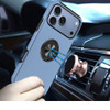 360 Rotating Ring Grip Hybrid Case for iPhone 18 Pro Max and iPhone 17 Pro Max - Light Blue
