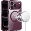 MagSafe Magnetic Crystal Case for iPhone 18 Pro and iPhone 17 Pro - Burgundy
