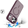 InFrame Series MagSafe Hybrid Case with Camera Ring Stand for iPhone 18 Pro and iPhone 17 Pro - Burgundy