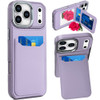 Flap Leather Wallet Fusion Case for iPhone 18 Pro and iPhone 17 Pro - Purple