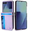 Luxury Leather Wallet Case for Samsung Galaxy Z Flip 8 - Purple
