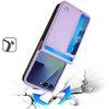 Luxury Leather Wallet Case for Samsung Galaxy Z Flip 8 - Purple
