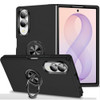 360 Rotating Ring Grip Hybrid Case for Samsung Galaxy Z Fold 8 - Black