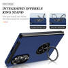 360 Rotating Ring Grip Hybrid Case for Samsung Galaxy Z Fold 8 - Blue