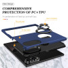 360 Rotating Ring Grip Hybrid Case for Samsung Galaxy Z Fold 8 - Blue