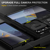 Military Grade Ring Holder Case with Camera Lens Cover for Samsung Galaxy Z Fold 8 - Black