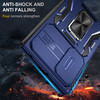 Military Grade Ring Holder Case with Camera Lens Cover for Samsung Galaxy Z Fold 8 - Blue