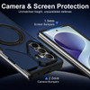 Tough Shield Hybrid Case with Magnetic Ring Holder and Camera Lens Cover for Samsung Galaxy Z Fold 8 Ultra - Blue