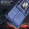 Military Grade Ring Holder Case with Camera Lens Cover for Samsung Galaxy Z Fold 8 Ultra - Blue