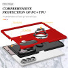 360 Rotating Ring Grip Hybrid Case for Samsung Galaxy Z Fold 8 Ultra - Red