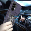 Military Grade Ring Holder Case with Camera Lens Cover for Samsung Galaxy Z Fold 8 Ultra - Purple