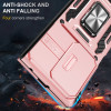 Military Grade Ring Holder Case with Camera Lens Cover for Samsung Galaxy Z Fold 8 Ultra - Rose Gold