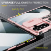 Military Grade Ring Holder Case with Camera Lens Cover for Samsung Galaxy Z Fold 8 Ultra - Rose Gold