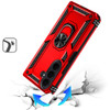 Military Grade Ring Grip Hybrid Case for Samsung Galaxy Z Fold 8 Ultra - Red