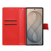 Element Series Book-Style Leather Folio Wallet Case for Samsung Galaxy Z Fold 8 Ultra - Red