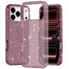 Crystal Glitter Fusion Case for iPhone 18 Pro Max and iPhone 17 Pro Max - Burgundy