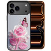 Sublimation Printing Designer Series Case for iPhone 18 Pro and iPhone 17 Pro - Butterfly Pink Rose