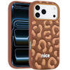 Safari Design Aesthetic Silicone Case for iPhone 18 Pro Max and iPhone 17 Pro Max - Brown