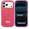 Safari Design Aesthetic Silicone Case for iPhone 18 Pro Max and iPhone 17 Pro Max - Hot Pink