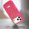 Safari Design Aesthetic Silicone Case for iPhone 18 Pro Max and iPhone 17 Pro Max - Hot Pink