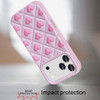 Heart Design Aesthetic Silicone Case for iPhone 18 Pro Max and iPhone 17 Pro Max - Pink