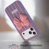 Coquette Bow Design Aesthetic Silicone Case for iPhone 18 Pro and iPhone 17 Pro - Lavender