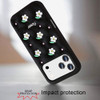 Daisy Bloom Design Aesthetic Silicone Case for iPhone 18 Pro and iPhone 17 Pro - Black