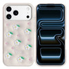 Daisy Bloom Design Aesthetic Silicone Case for iPhone 18 Pro and iPhone 17 Pro - Beige