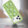 Daisy Bloom Design Aesthetic Silicone Case for iPhone 18 Pro and iPhone 17 Pro - Green
