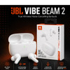 JBL Vibe Beam 2 Active Noise Cancelling True Wireless Bluetooth Earbuds - White