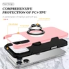 360 Rotating Ring Grip Hybrid Case for iPhone 18 Pro Max and iPhone 17 Pro Max - Pink