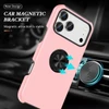 360 Rotating Ring Grip Hybrid Case for iPhone 18 Pro and iPhone 17 Pro - Pink