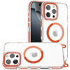 Transparent Protective Bumper Case with MagSafe and Lanyard for iPhone 16 Pro Max - Cosmic Orange