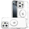 Transparent Protective Bumper Case with MagSafe and Lanyard for iPhone 15 Pro Max - White