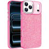Dazzling Mini Crystal Hybrid Case for iPhone 18 Pro Max and iPhone 17 Pro Max - Hot Pink