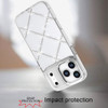 Dazzling Diamond Transparent Hybrid Case for iPhone 18 Pro Max and iPhone 17 Pro Max - Silver