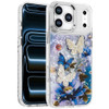 Butterfly Ornaments Design Epoxy Glitter Hybrid Case for iPhone 18 Pro Max and iPhone 17 Pro Max